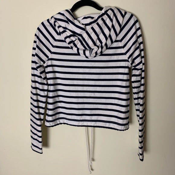 American Eagle Navy Striped Sweatshirt Size XS - Picture 7 of 7